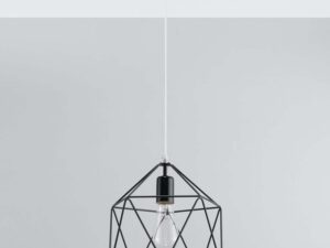miniaturka Lampa Wisząca GELIDA Stal Biała Design Minimalistyczny