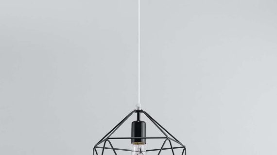 miniaturka Lampa Wisząca GELIDA Stal Biała Design Minimalistyczny