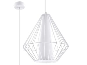 Lampa Sufitowa JASMIN Biały Stal Design Loftowy