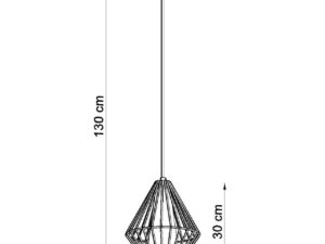 miniaturka Lampa Sufitowa JASMIN Biały Stal Design Loftowy