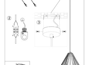 miniaturka Lampa Sufitowa JASMIN Biały Stal Design Loftowy
