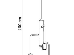 miniaturka Awangardowa Nuta Żyrandol MERCURADIX 3M