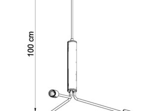 miniaturka Awangardowy Żyrandol MERCURADIX 3D