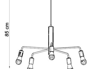miniaturka Nowoczesna Elegancja Żyrandol MERCURADIX 5