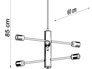 miniaturka Nowoczesny i Elegancki Żyrandol MERCURADIX 6