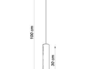 miniaturka Lampa Wisząca LUMEN 1 Stal Biała Styl Industrialny