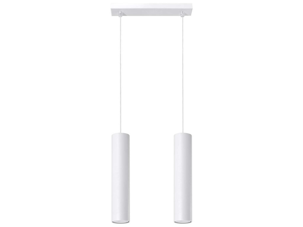 Lampa Wisząca LUMEN 2 Biała Styl Modernistyczny