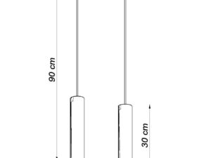 miniaturka Lampa Wisząca LUMEN 2 Biała Styl Modernistyczny