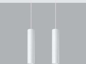 miniaturka Lampa Wisząca LUMEN 2 Biała Styl Modernistyczny