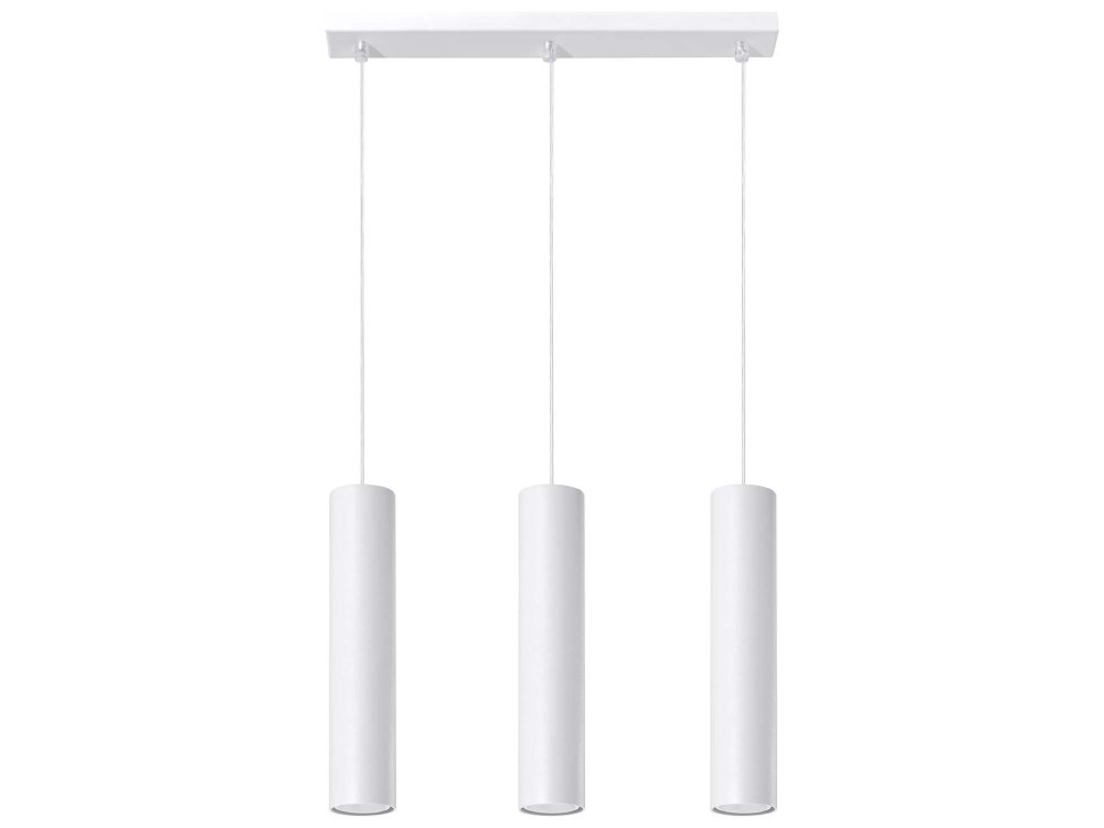 Surowa Stalowa Lampa LUMEN 3L Biały