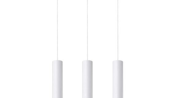 Surowa Stalowa Lampa LUMEN 3L Biały