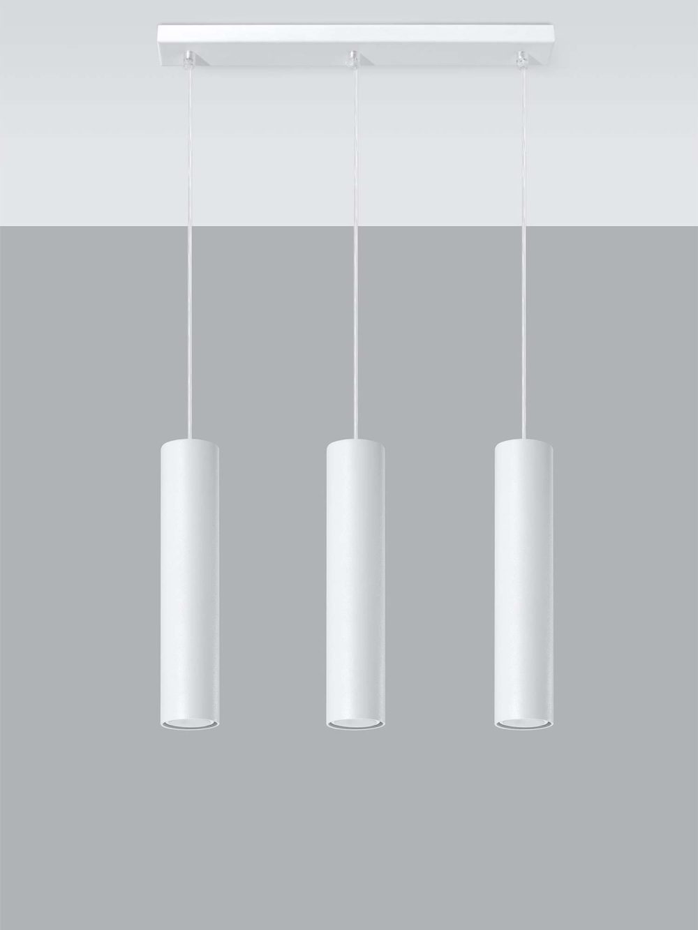 Surowa Stalowa Lampa LUMEN 3L Biały - obrazek 3