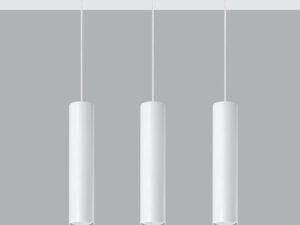 miniaturka Surowa Stalowa Lampa LUMEN 3L Biały