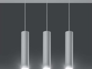 miniaturka Surowa Stalowa Lampa LUMEN 3L Biały