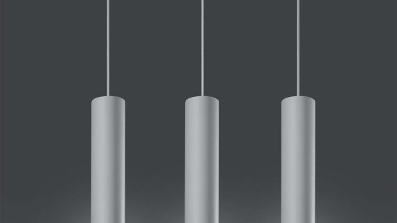 Surowa Stalowa Lampa LUMEN 3L Biały - obrazek 4