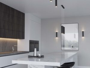 miniaturka Lampa Wisząca LUMEN 1 Stal Biała Styl Industrialny