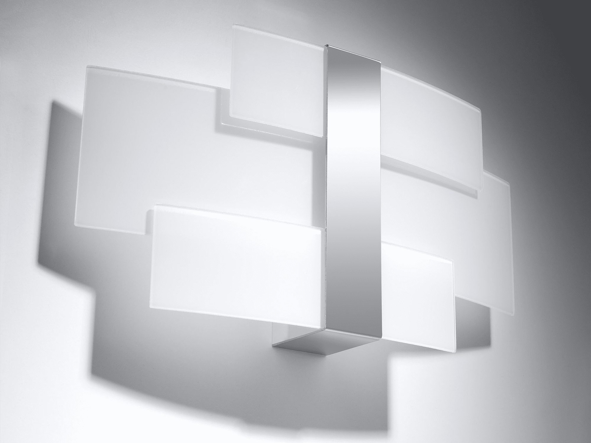 Designerski biały kinkiet LED do nowoczesnych wnętrz Designerski biały kinkiet LED do nowoczesnych wnętrz