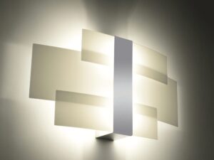 miniaturka Elegancki Kinkiet Uniwersalny Stalowo-Szklany BELVEDERE