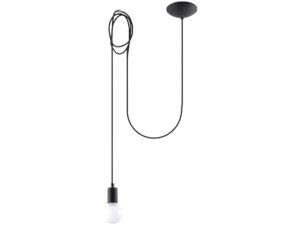 NOLAN 1 LONG Lampa Czarna Styl Artystyczny