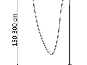 miniaturka NOLAN 1 LONG Lampa Czarna Styl Artystyczny