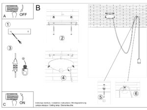 miniaturka NOLAN 1 LONG Lampa Czarna Styl Artystyczny