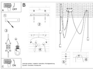 miniaturka Artystyczny Żyrandol NOLAN 3 dla Indywidualistów