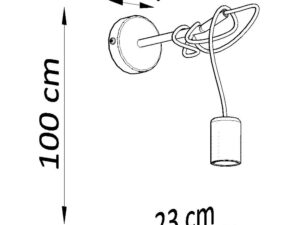 miniaturka Kinkiet Designerski z Tkaniny NOLAN