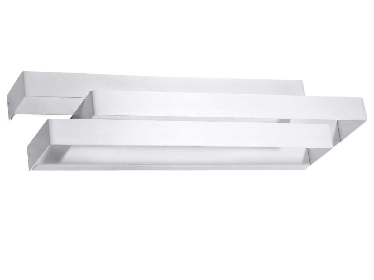 Podłużny Kinkiet Stalowy FULGOR