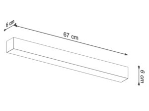 miniaturka Minimalistyczny i Nowoczesny Plafon PINNE 67