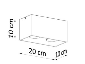 miniaturka Plafon QUARK MAXI Uniwersalne Oświetlenie do Wnętrz