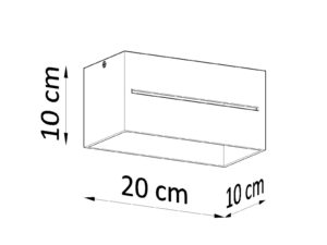 miniaturka Plafon dwużarówkowy minimalistyczny LYSR MAXI