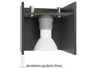 miniaturka Plafon dwużarówkowy minimalistyczny LYSR MAXI