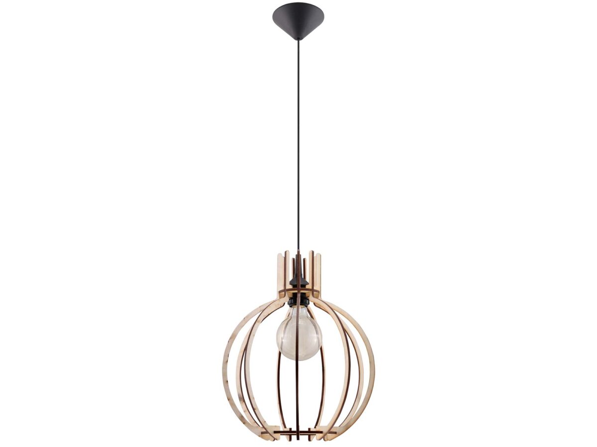 Nowoczesna Lampa Wisząca HECTOR Drewno