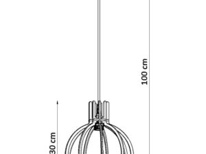 miniaturka Nowoczesna Lampa Wisząca HECTOR Drewno