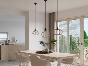 miniaturka Naturalne Drewno Lampa Wisząca PALLADIUM