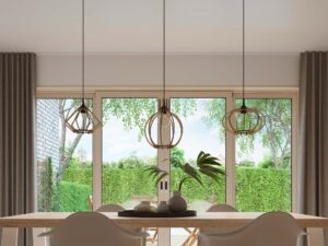 miniaturka Naturalne Drewno Lampa Wisząca PALLADIUM