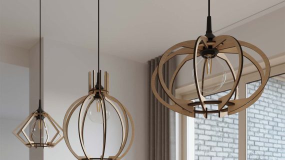 miniaturka Nowoczesna Lampa Wisząca HECTOR Drewno