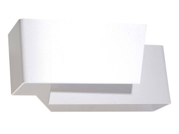 Kinkiet LED – prostokątna forma z delikatnym cieniem