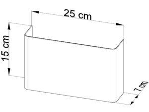 miniaturka Kinkiet Stalowy Geometryczny GALILUDUS