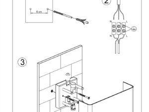 miniaturka Kinkiet Stalowy Geometryczny GALILUDUS