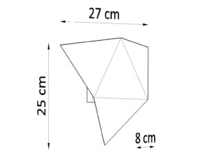miniaturka Nowoczesny Kinkiet z Stali SOLARIS