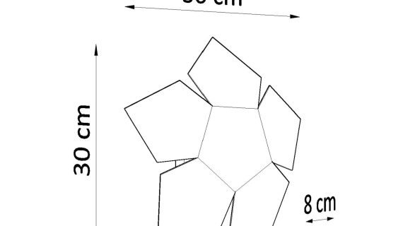 miniaturka Dekoracyjny Kinkiet Biały PRISMA
