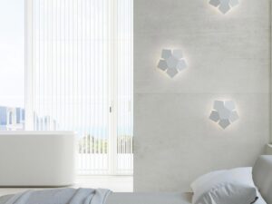 miniaturka Dekoracyjny Kinkiet Biały PRISMA