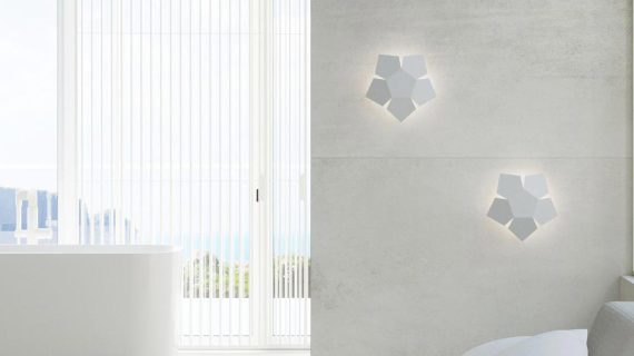 miniaturka Dekoracyjny Kinkiet Biały PRISMA