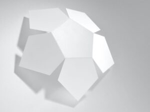 miniaturka Dekoracyjny Kinkiet Biały PRISMA