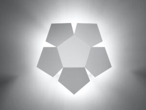 miniaturka Dekoracyjny Kinkiet Biały PRISMA