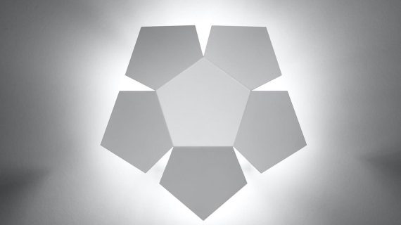 miniaturka Dekoracyjny Kinkiet Biały PRISMA