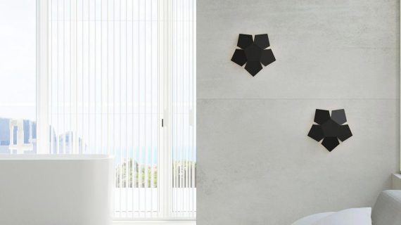 miniaturka Dekoracyjny Kinkiet Biały PRISMA