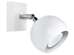 Stalowy Kinkiet Nowoczesny Biały OLMO