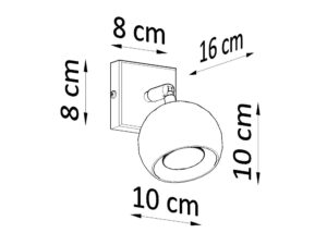 miniaturka Stalowy Kinkiet Nowoczesny Biały OLMO
